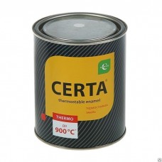 Термостойкая краска Certa «Церта» эмаль (чёрный), 0,8 кг