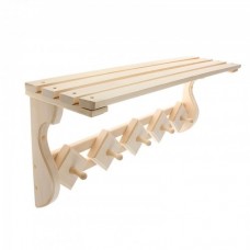 Вешалка-полка, 5 крючков, липа "Добропаровъ"